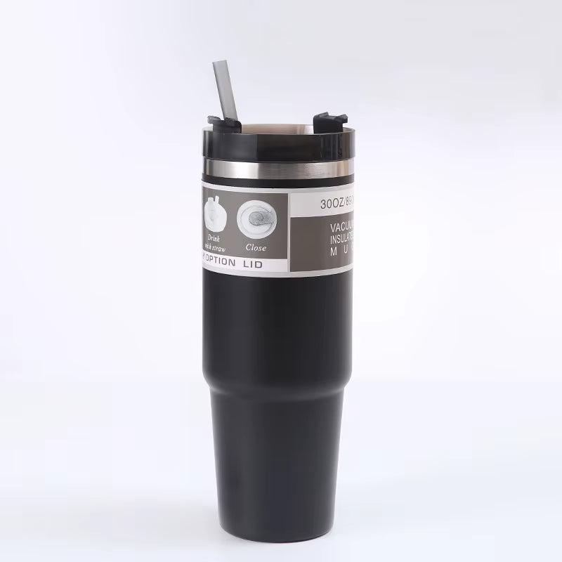 Quench Your Thirst with Our 30Oz Stainless Steel Insulation Cup - Keep Your Cold Drinks Ice Cold in Your Car or On-The-Move